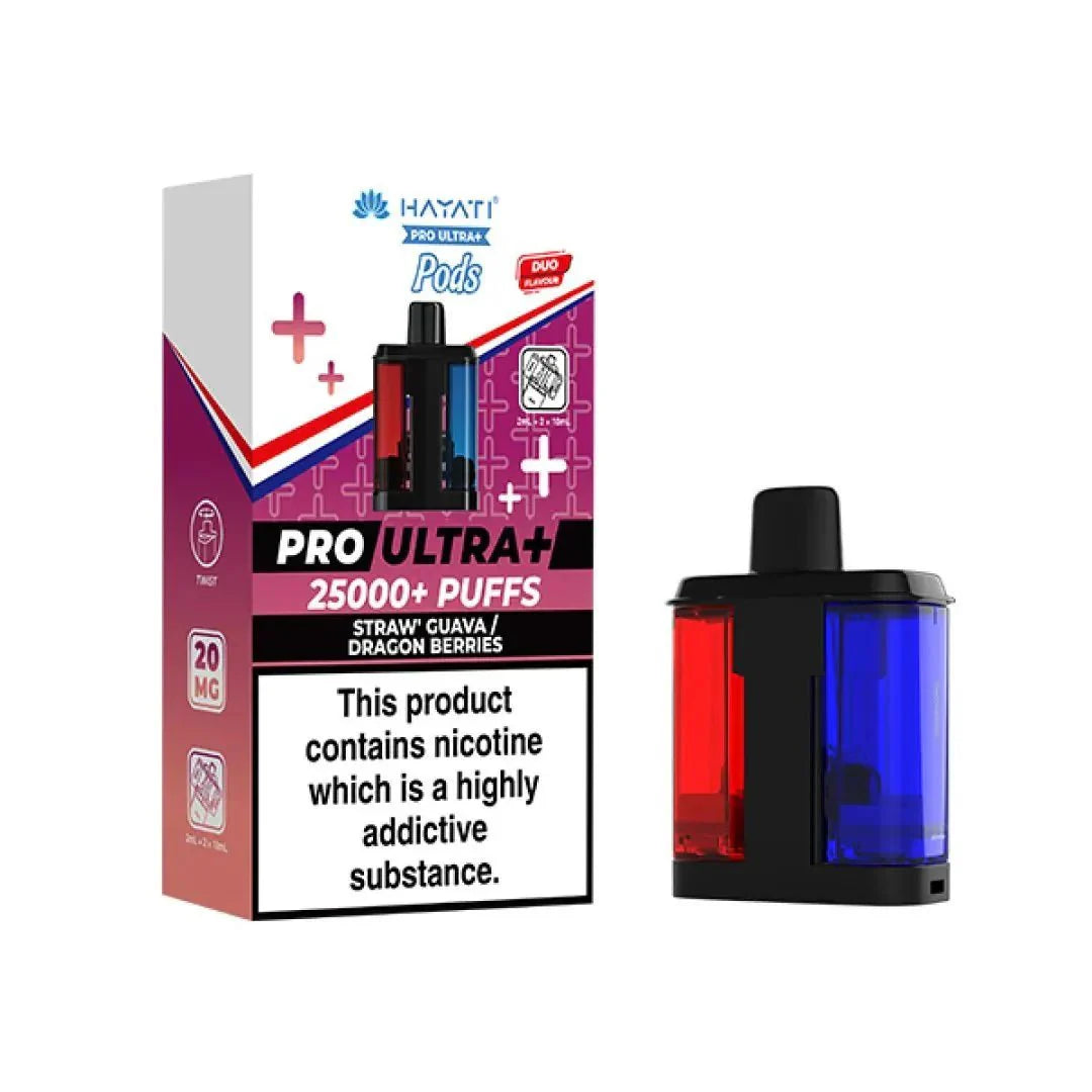 Hayati Pro Ultra Plus 25K Replacement Pods – Box of 10 Hayati